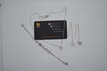 Zarkoon square cube necklace+earings+braclate-(01-01-03-17-41)